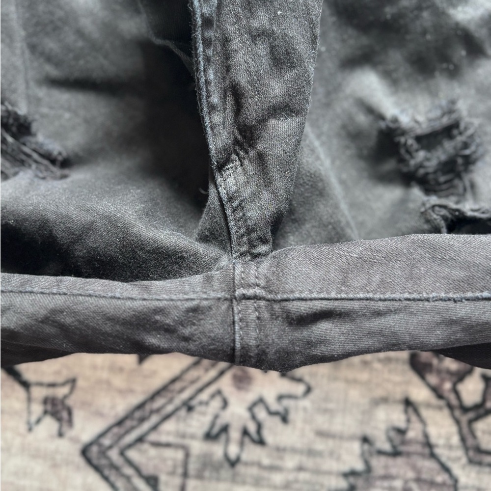 AG Black Ripped Skinny Jeans - Picture 3 of 4
